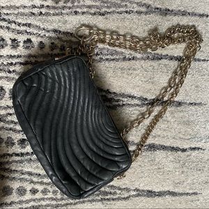 Henri Bendel Black Quilted Leather Bag